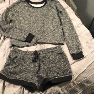 NWOT Fabletics Crop Top & Shorts Set